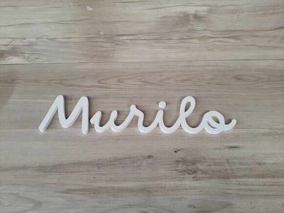 Nome de Parede Personalizado em mdf - Linha Dm - Murilo 10cm