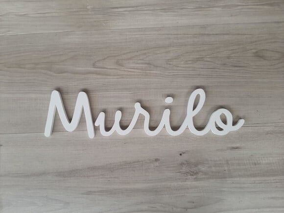 Nome de Parede Personalizado em mdf - Linha Dm - Murilo 10cm