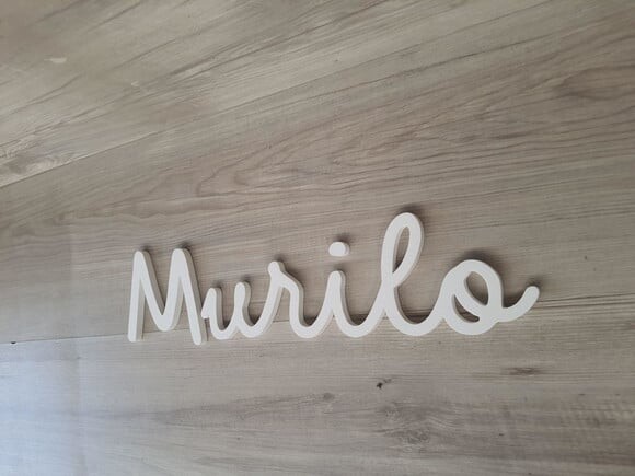 Nome de Parede Personalizado em mdf - Linha Dm - Murilo 10cm