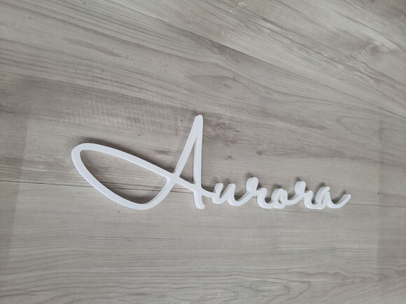 Nome de Parede Personalizado em mdf - Linha Hl - Aurora