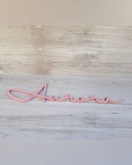 Nome de Parede Personalizado em mdf - Linha Hl - Aurora