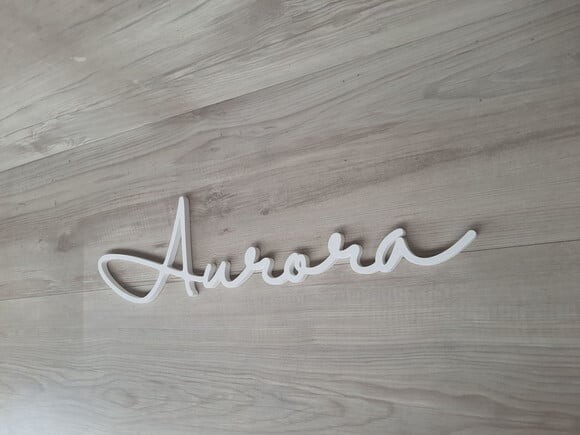 Nome de Parede Personalizado em mdf - Linha Hl - Aurora