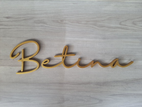 Nome de Parede Personalizado em mdf - Linha Hl - Betina