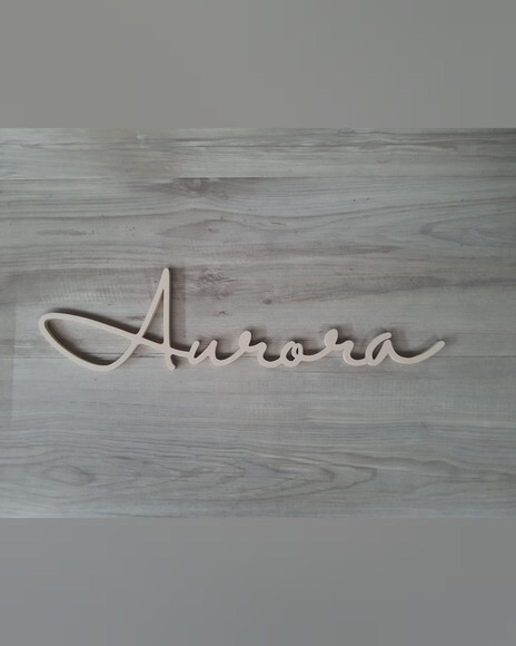 Nome de Parede Personalizado em mdf - Linha Hl - Aurora