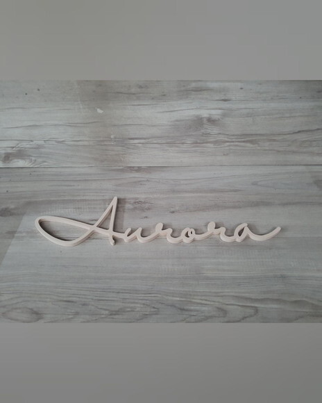Nome de Parede Personalizado em mdf - Linha Hl - Aurora