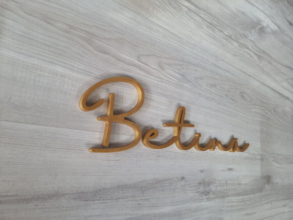 Nome de Parede Personalizado em mdf - Linha Hl - Betina