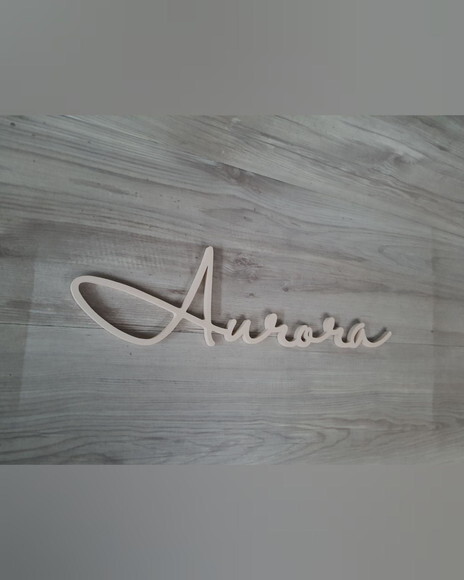 Nome de Parede Personalizado em mdf - Linha Hl - Aurora
