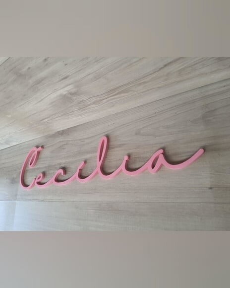 Nome de Parede Personalizado em mdf - Linha Hl - Cecília