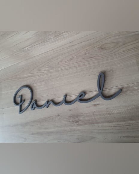Nome de Parede Personalizado em mdf - Linha Hl - Daniel
