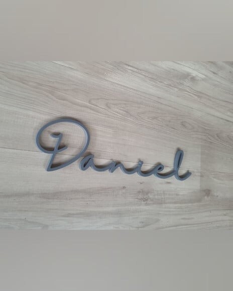 Nome de Parede Personalizado em mdf - Linha Hl - Daniel