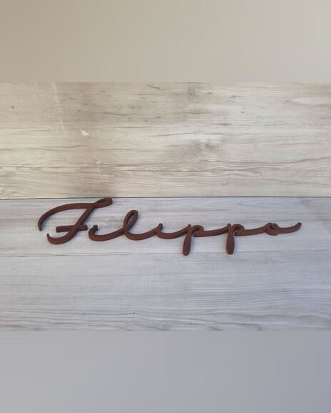 Nome de Parede Personalizado em mdf - Linha Hl - Filippo