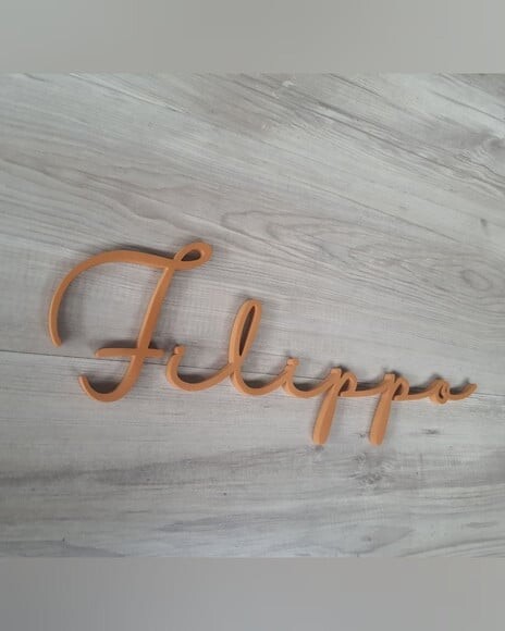 Nome de Parede Personalizado em mdf - Linha Hl - Filippo