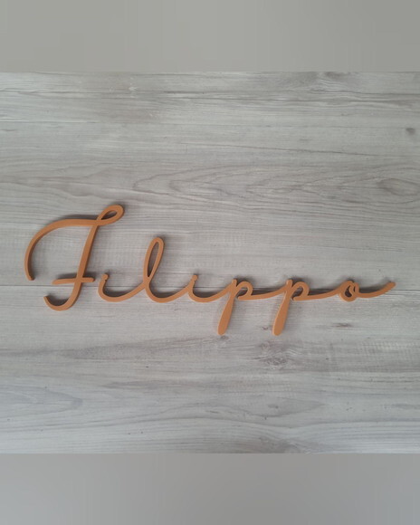 Nome de Parede Personalizado em mdf - Linha Hl - Filippo
