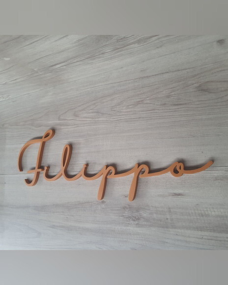Nome de Parede Personalizado em mdf - Linha Hl - Filippo