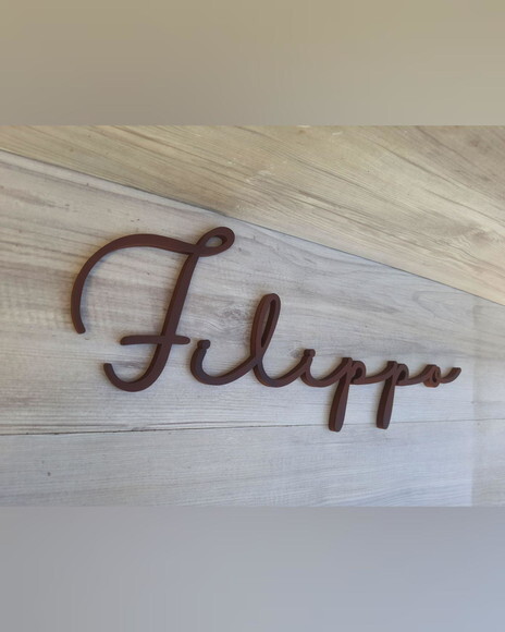 Nome de Parede Personalizado em mdf - Linha Hl - Filippo