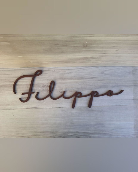 Nome de Parede Personalizado em mdf - Linha Hl - Filippo