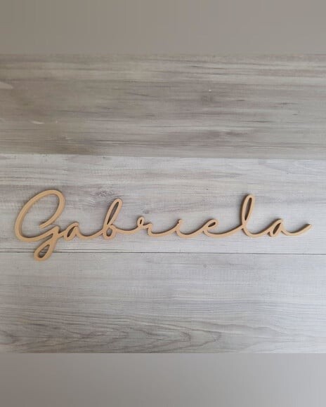 Nome de Parede Personalizado em mdf - Linha Hl - Gabriela