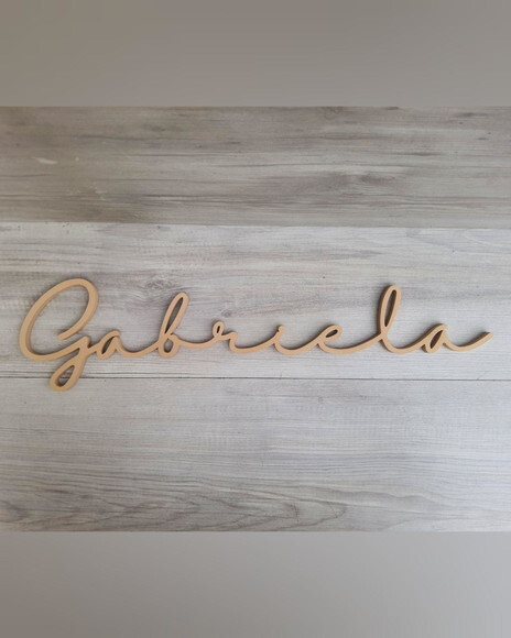 Nome de Parede Personalizado em mdf - Linha Hl - Gabriela