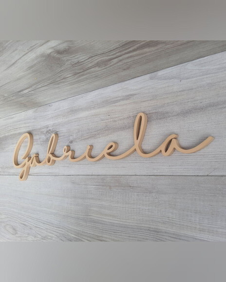 Nome de Parede Personalizado em mdf - Linha Hl - Gabriela