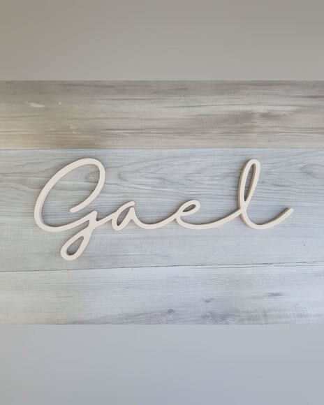 Nome de Parede Personalizado em mdf - Linha Hl - Gael
