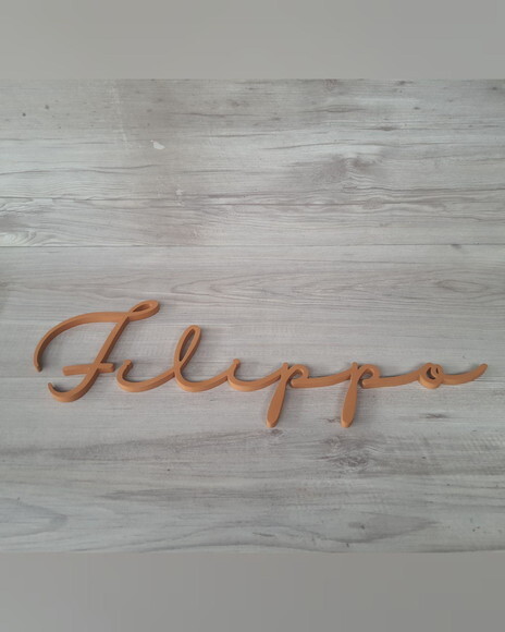 Nome de Parede Personalizado em mdf - Linha Hl - Filippo