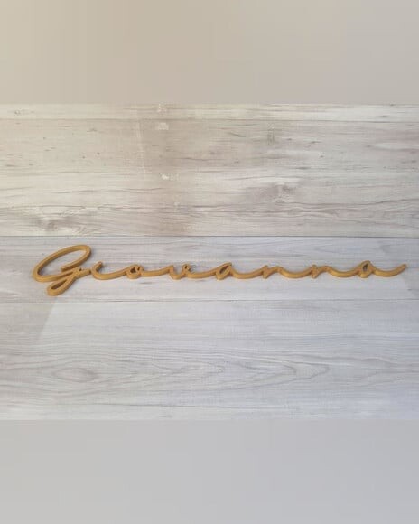 Nome de Parede Personalizado em mdf - Linha Hl - Giovanna
