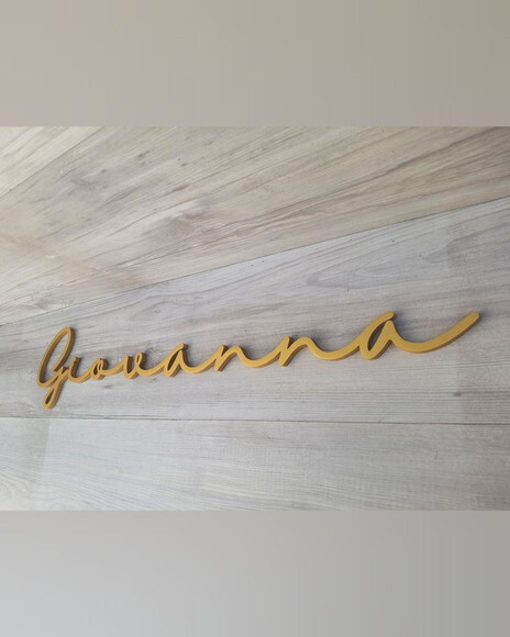 Nome de Parede Personalizado em mdf - Linha Hl - Giovanna