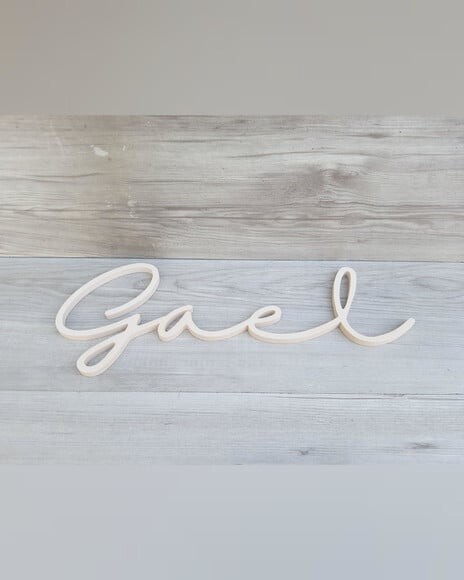 Nome de Parede Personalizado em mdf - Linha Hl - Gael