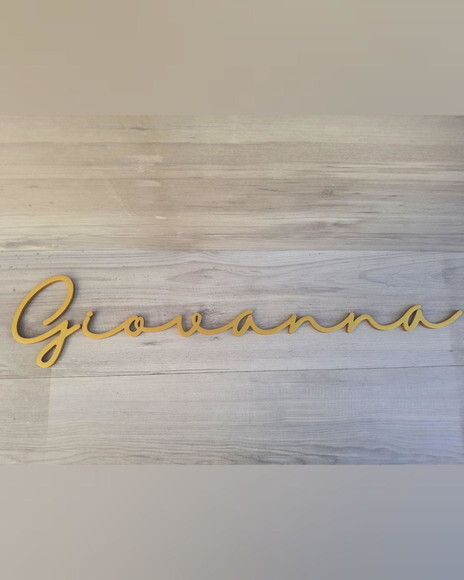 Nome de Parede Personalizado em mdf - Linha Hl - Giovanna