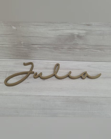 Nome de Parede Personalizado em mdf - Linha Hl - Julia