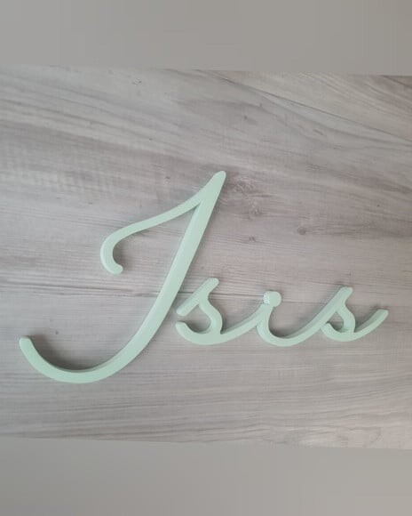 Nome de Parede Personalizado em mdf - Linha Hl - Isis