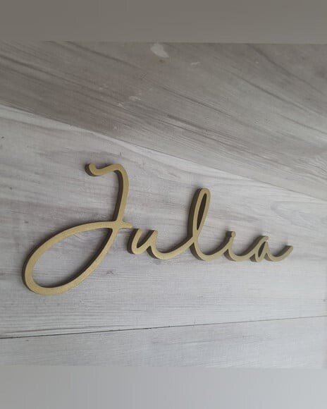 Nome de Parede Personalizado em mdf - Linha Hl - Julia