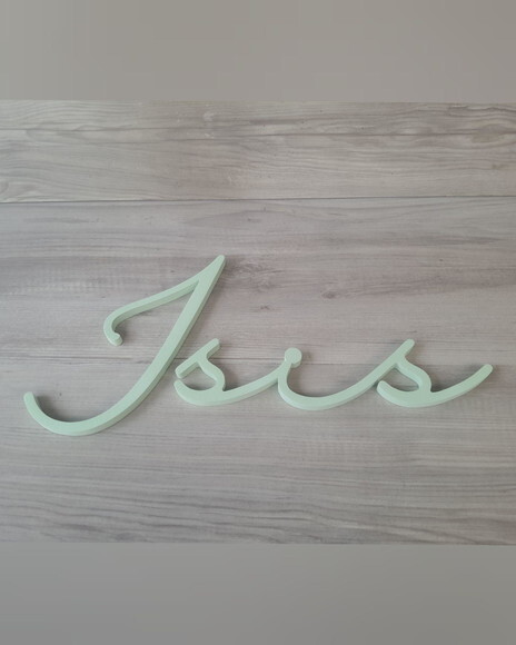 Nome de Parede Personalizado em mdf - Linha Hl - Isis