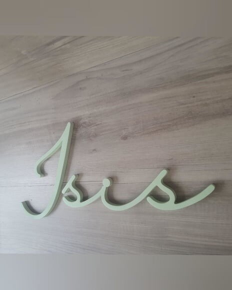 Nome de Parede Personalizado em mdf - Linha Hl - Isis