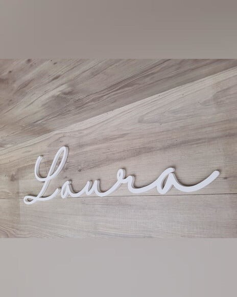 Nome de Parede Personalizado em mdf - Linha Hl - Laura