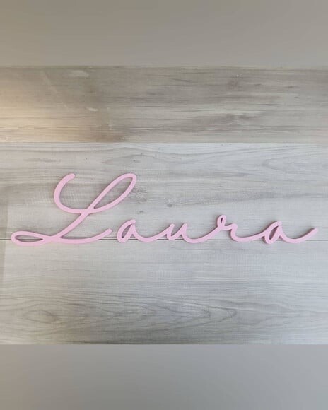 Nome de Parede Personalizado em mdf - Linha Hl - Laura