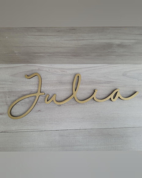 Nome de Parede Personalizado em mdf - Linha Hl - Julia