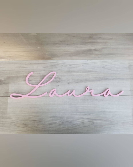 Nome de Parede Personalizado em mdf - Linha Hl - Laura