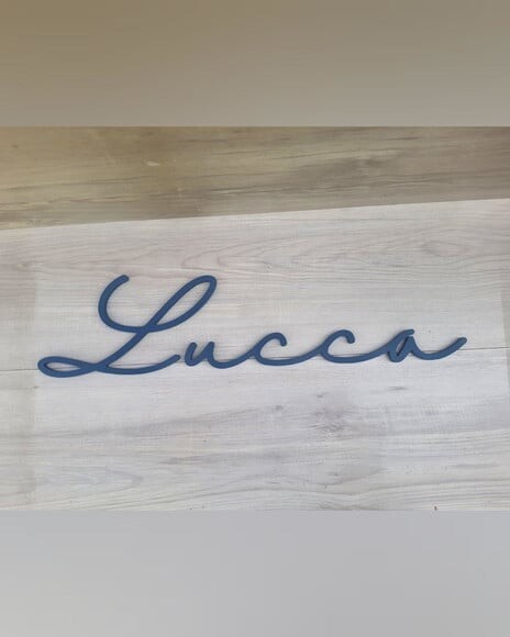Nome de Parede Personalizado em mdf - Linha Hl - Lucca