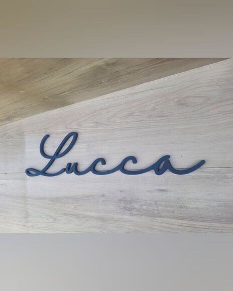 Nome de Parede Personalizado em mdf - Linha Hl - Lucca