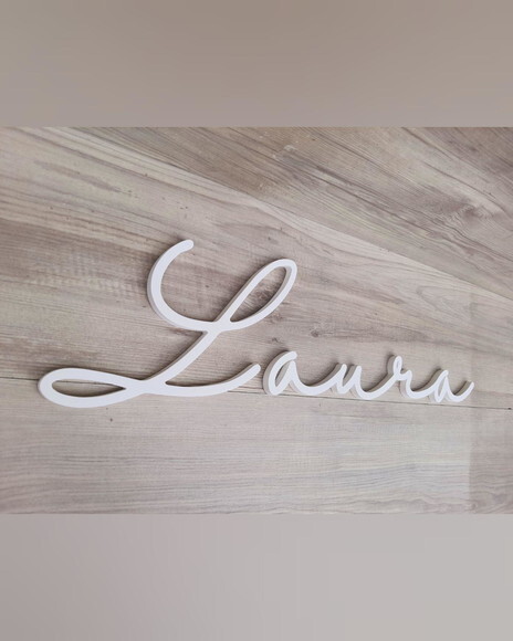Nome de Parede Personalizado em mdf - Linha Hl - Laura