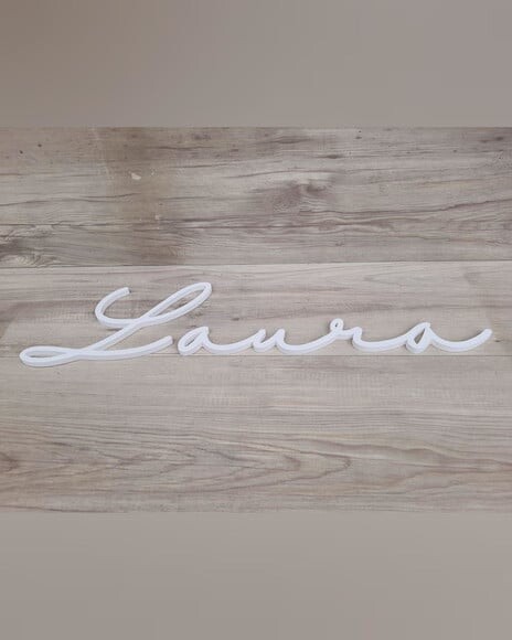 Nome de Parede Personalizado em mdf - Linha Hl - Laura
