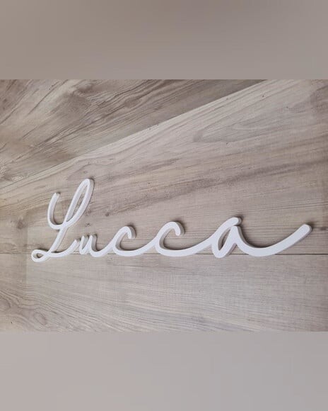 Nome de Parede Personalizado em mdf - Linha Hl - Lucca