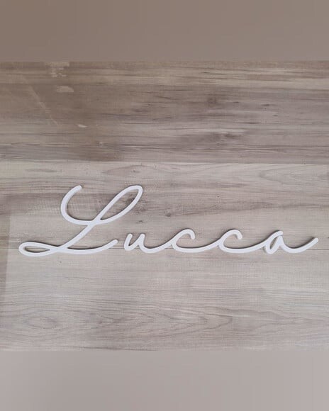 Nome de Parede Personalizado em mdf - Linha Hl - Lucca