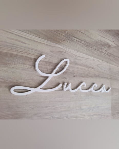 Nome de Parede Personalizado em mdf - Linha Hl - Lucca