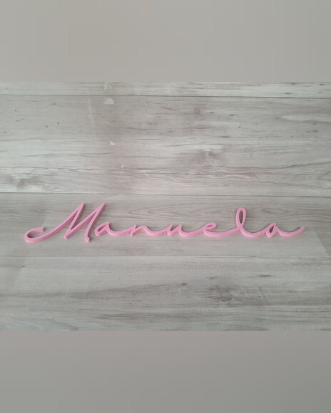 Nome de Parede Personalizado em mdf - Linha Hl - Manuela