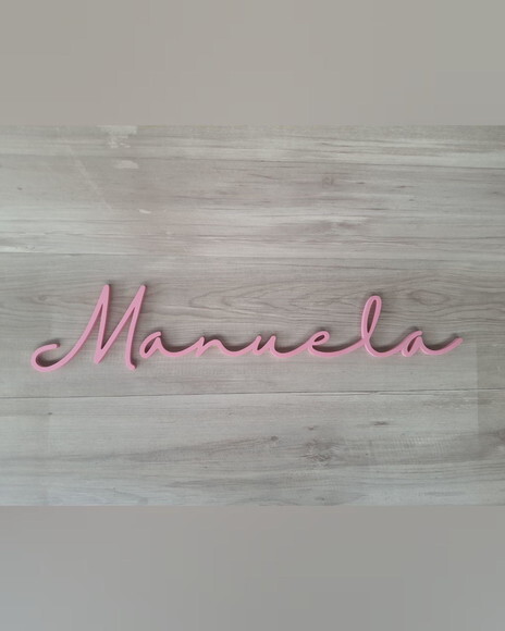 Nome de Parede Personalizado em mdf - Linha Hl - Manuela