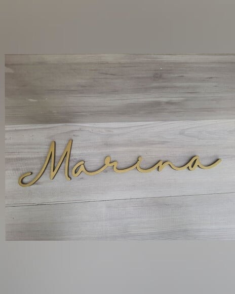 Nome de Parede Personalizado em mdf - Linha Hl - Marina