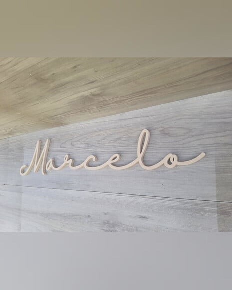 Nome de Parede Personalizado em mdf - Linha Hl - Marcelo