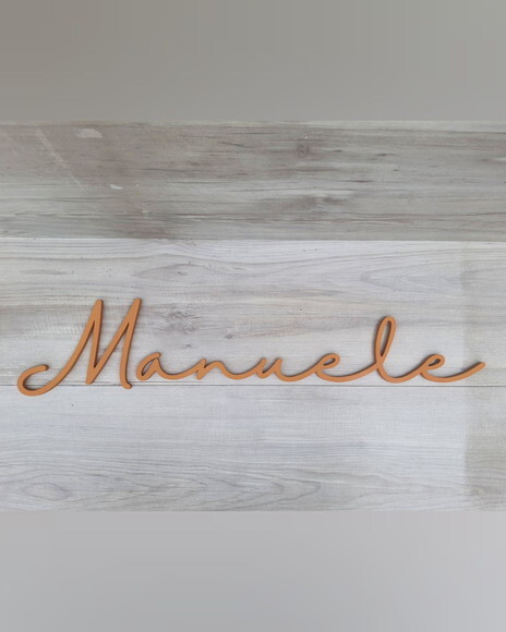 Nome de Parede Personalizado em mdf - Linha Hl - Manuele